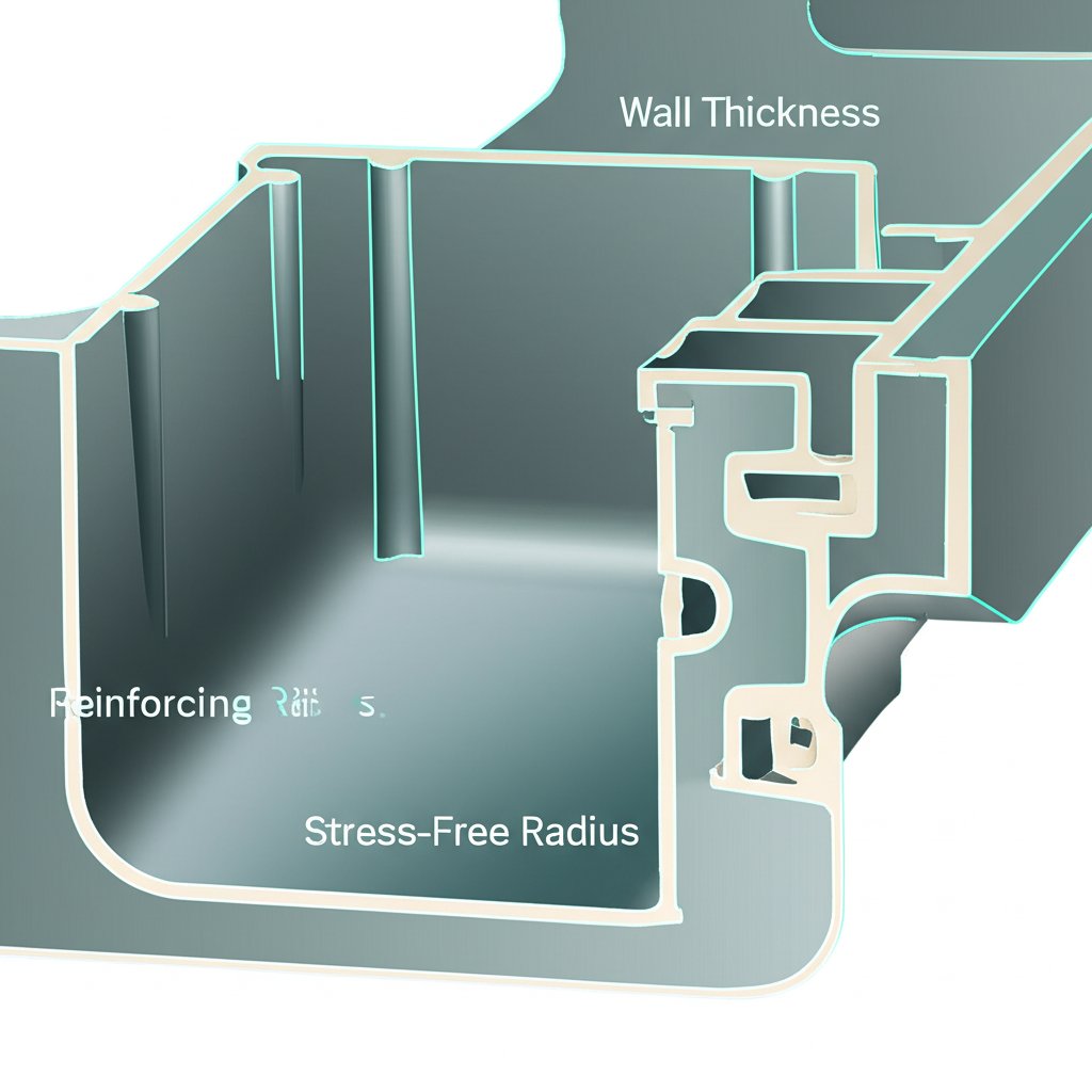 design features like wall thickness and ribs enhance rigidity in plastic packaging