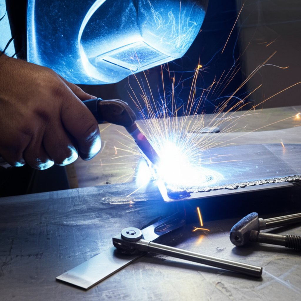 running a controlled bead and managing slag during aluminum stick welding