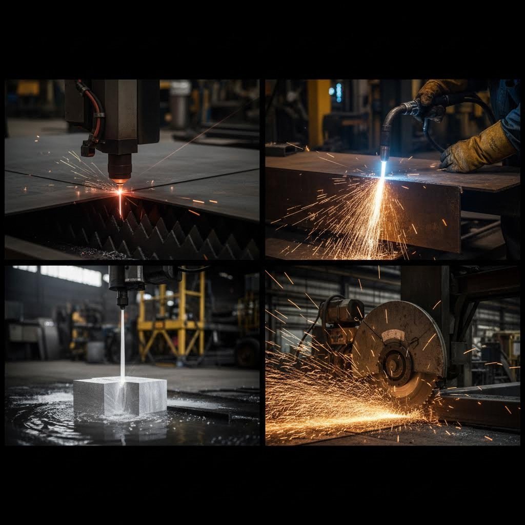 four primary metal cutting technologies compared laser plasma waterjet and mechanical