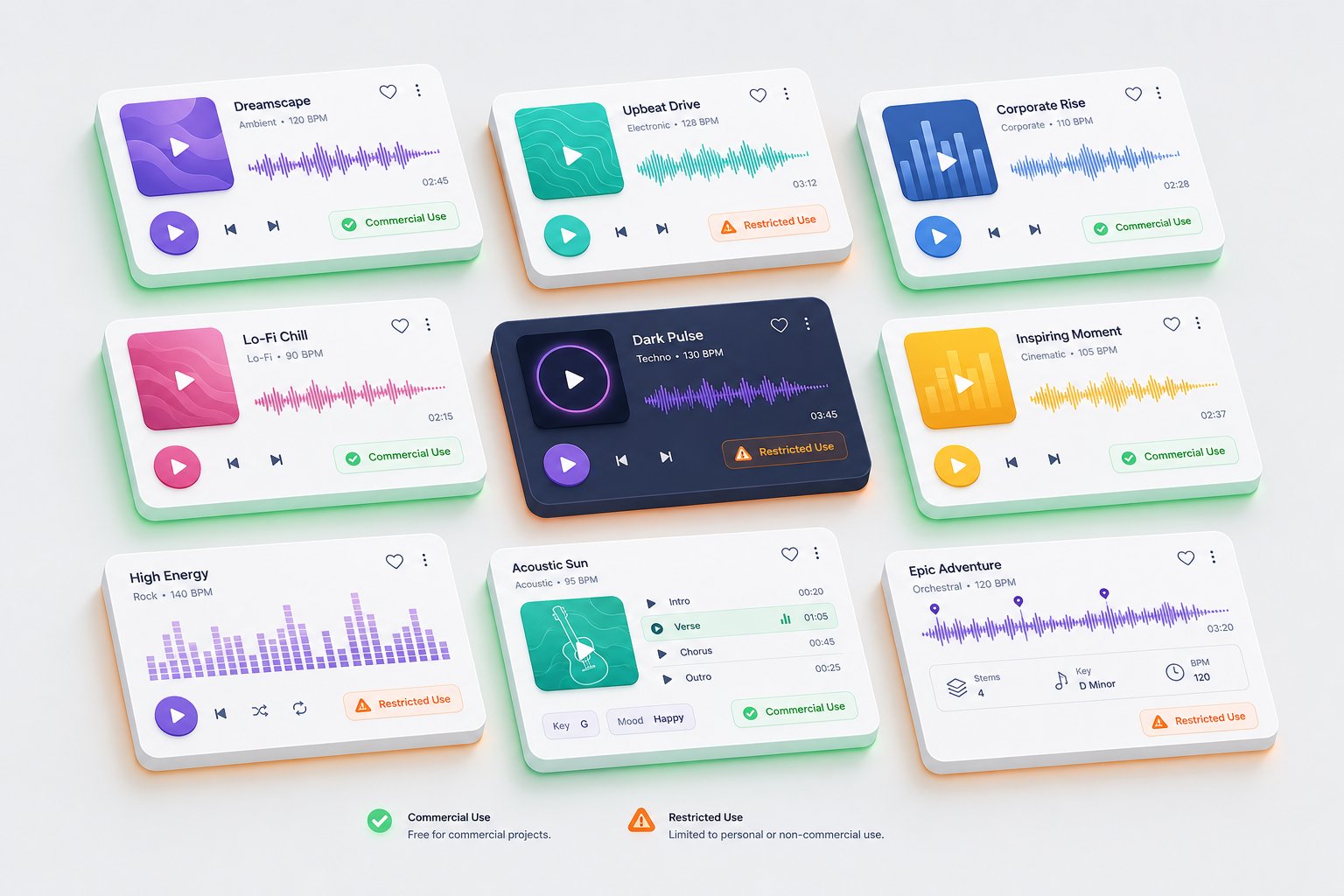 ai music platforms vary widely in ownership rights commercial use terms and licensing restrictions