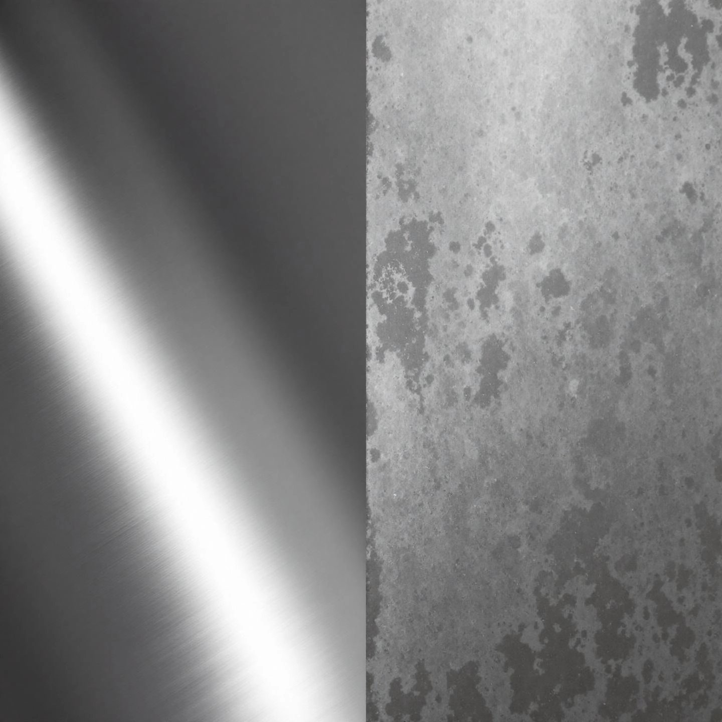 visual difference between pure aluminum and its oxide layer