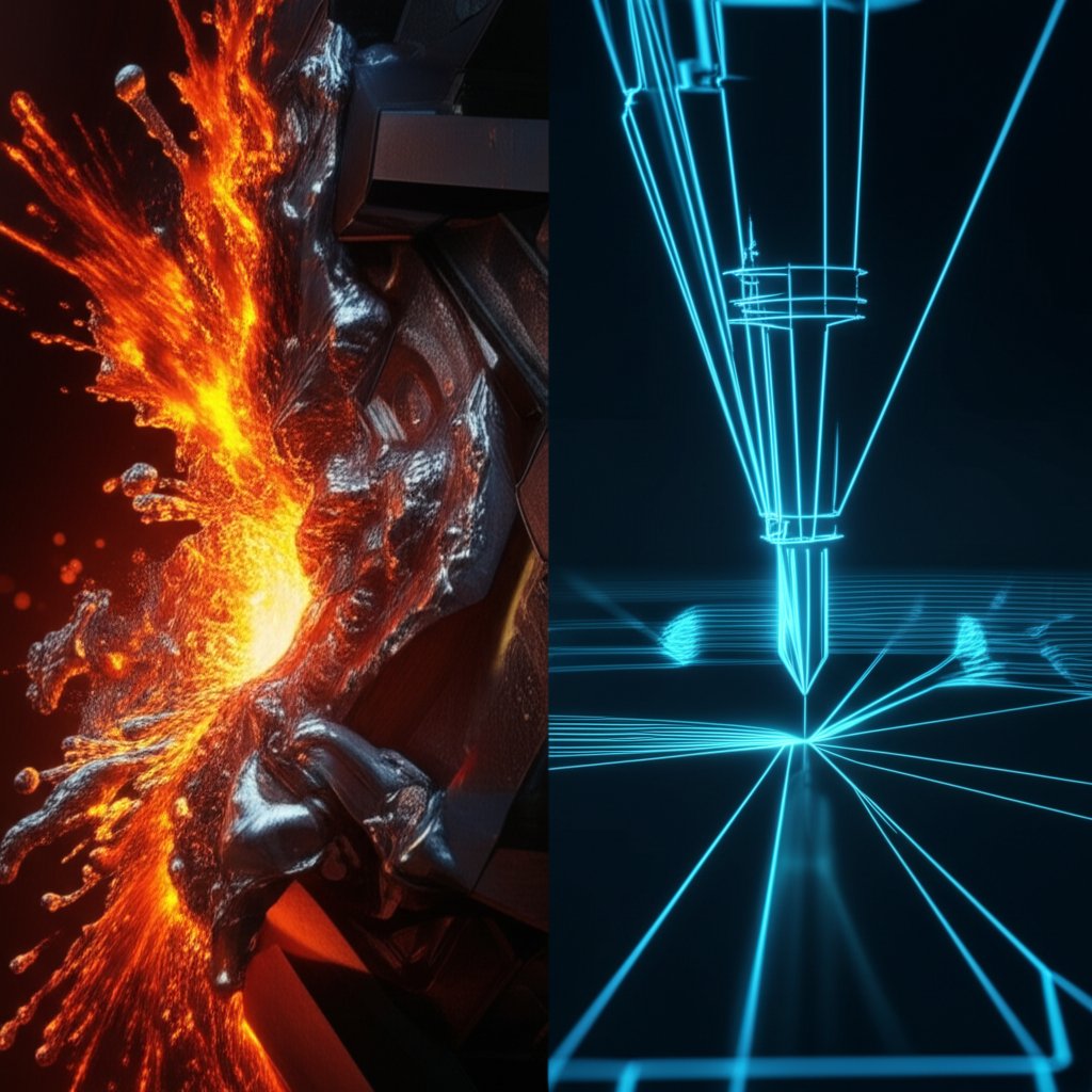 conceptual comparison of die castings fluid process and cnc machinings precision
