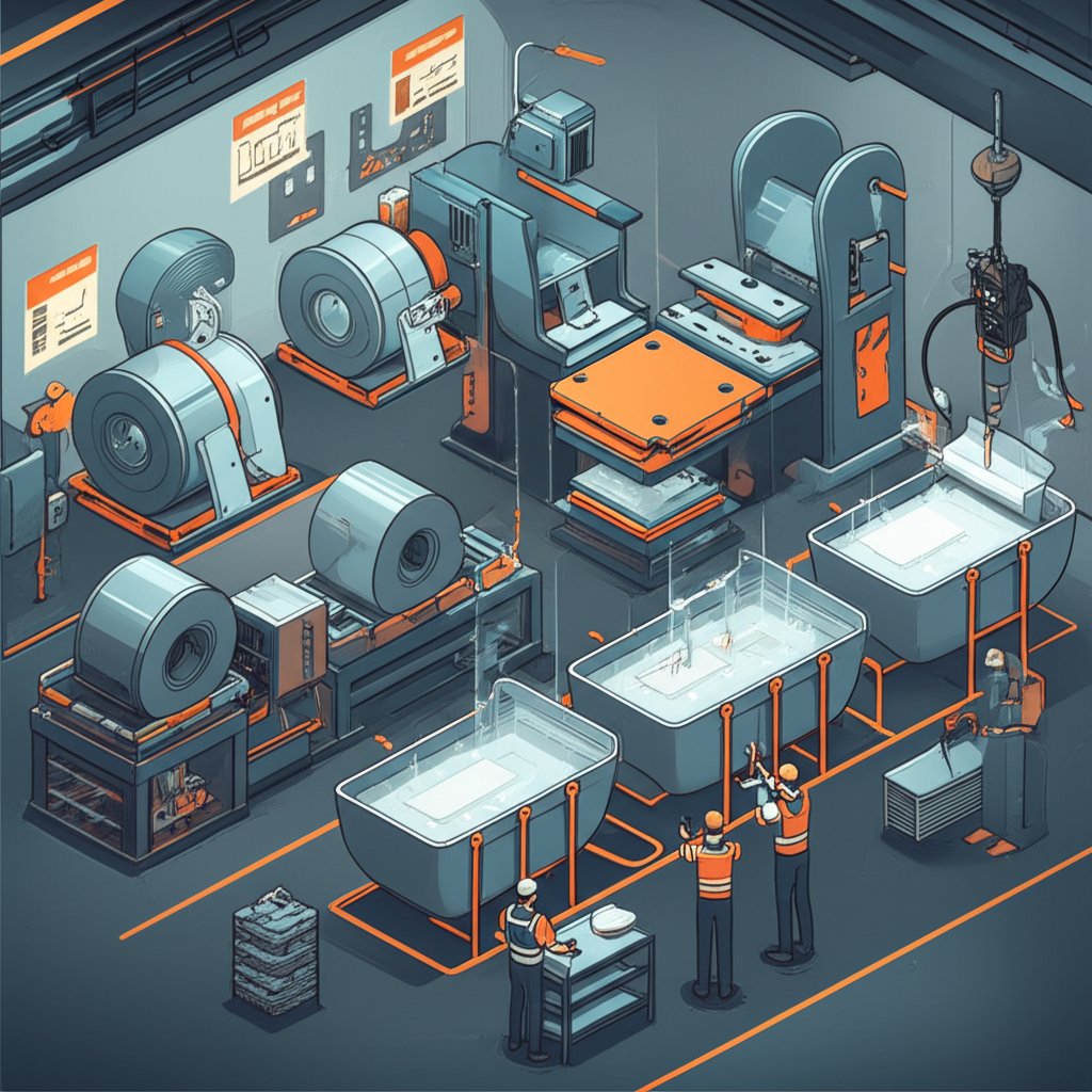 manufacturing galvanized components involves careful planning from material selection to final inspection