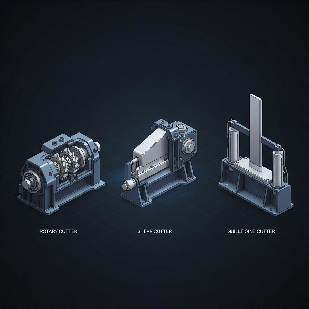 three main scrap cutter types rotary shear and guillotine designs for stamping applications