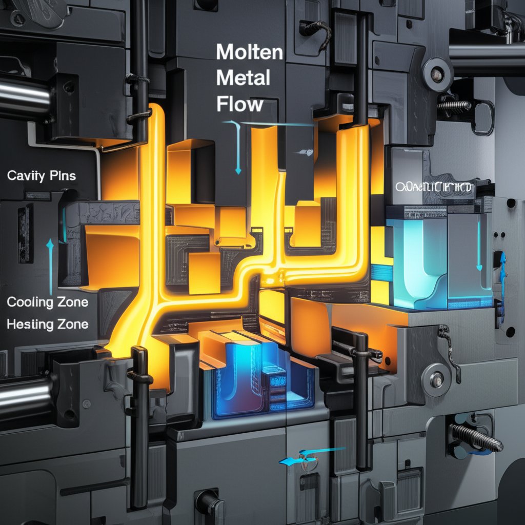 diagram showing key operational parameters for in production die casting mold maintenance