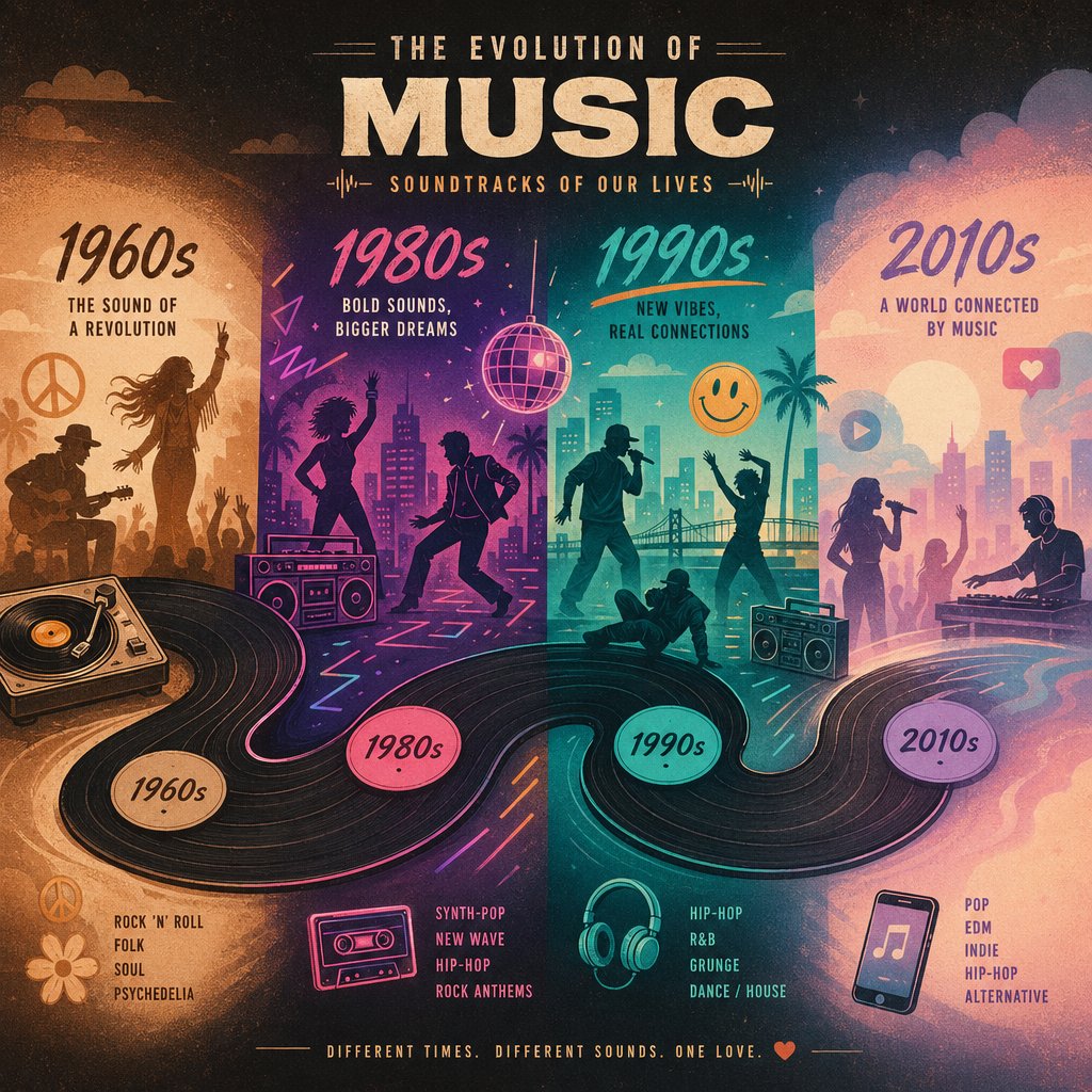 the evolution of friendship songs from motown soul to modern indie across six decades of music