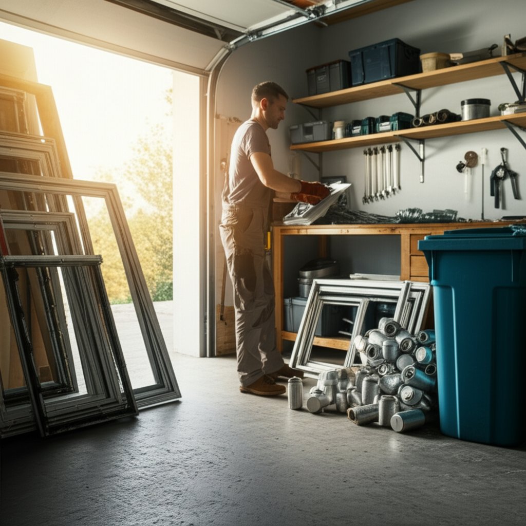 sorting and cleaning aluminum scrap to increase recycling payout