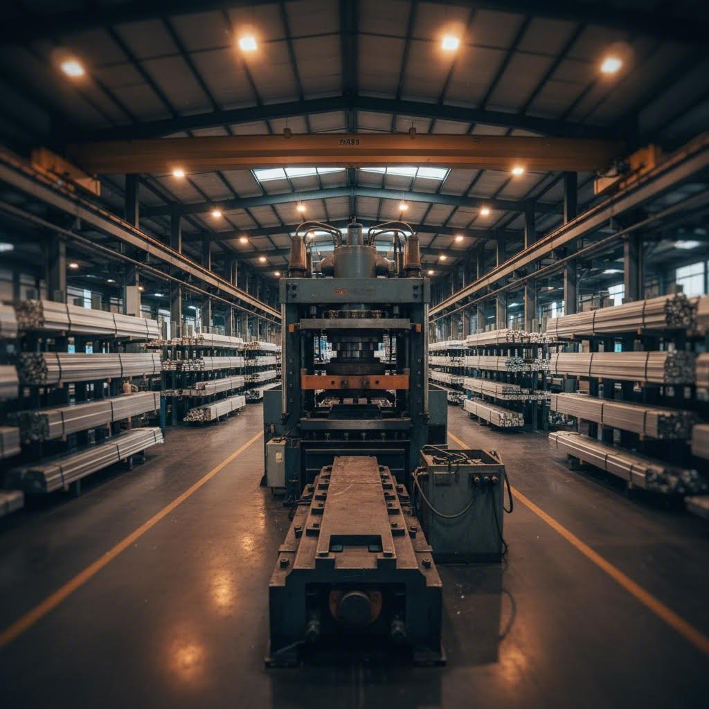 aluminum extrusion facility with multiple press capacities for truck body production