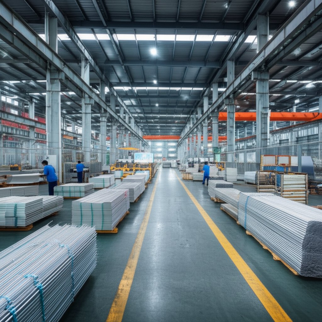state of the art aluminium extrusion facility in china producing high quality profiles