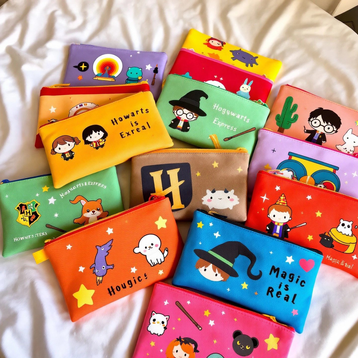 kawaii and harry potter themed pencil bags for personalized style