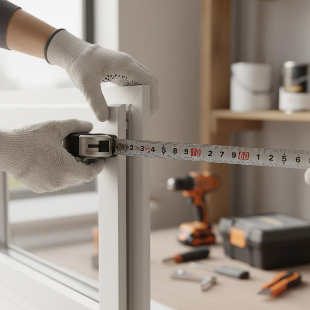 measuring upvc window frame head section for retrofit trickle vent compatibility