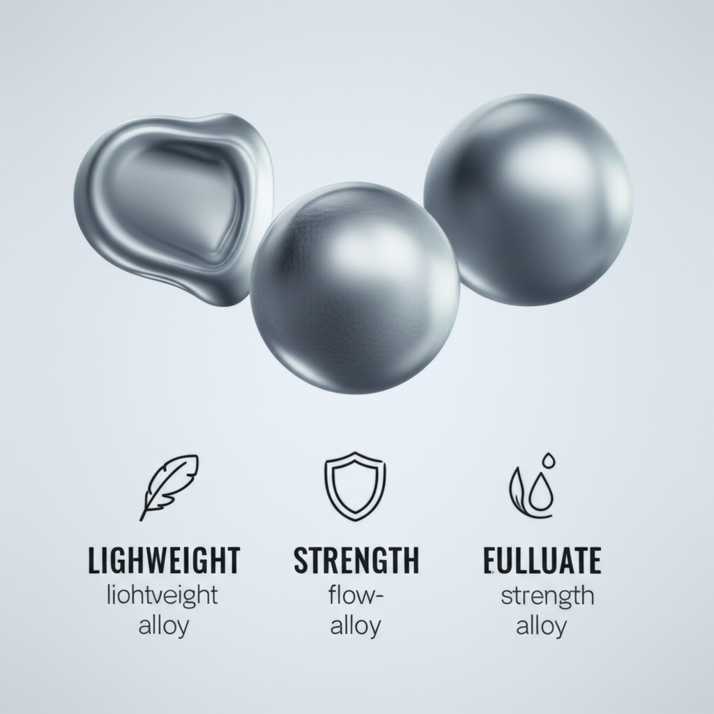infographic comparing key properties of different aluminum alloys for cnc machining