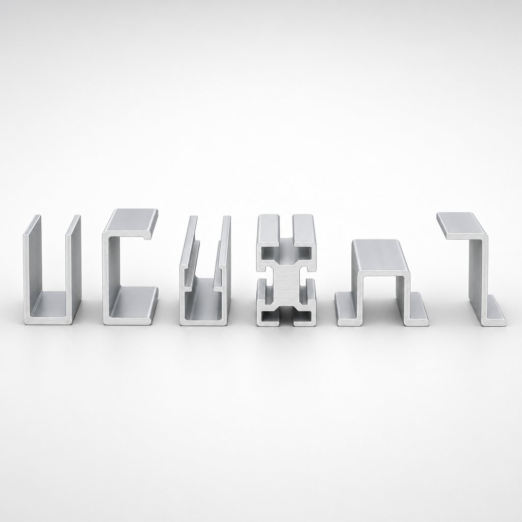 common aluminum channel shapes and profile families