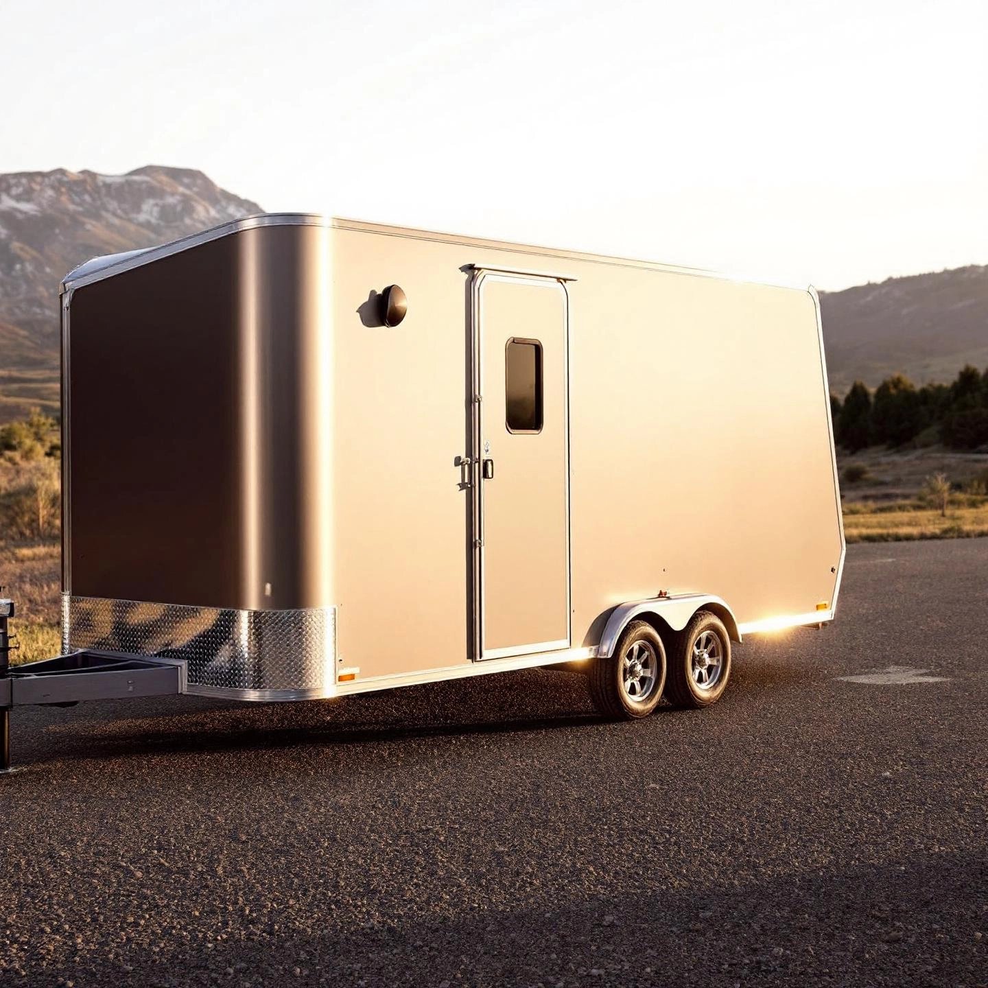 modern aluminum trailer showcasing lightweight design and durability