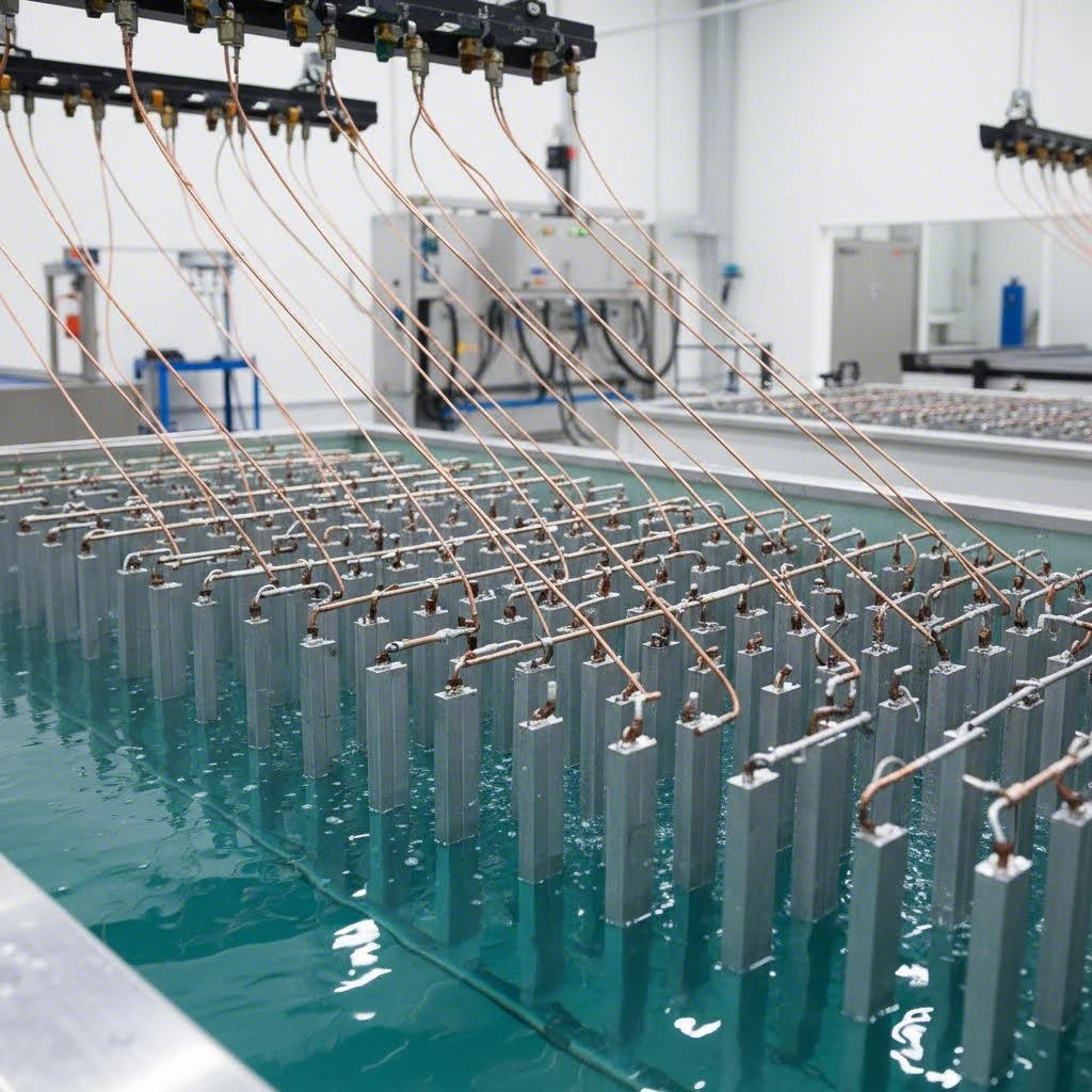 anodizing process creates durable protective coating on aluminum