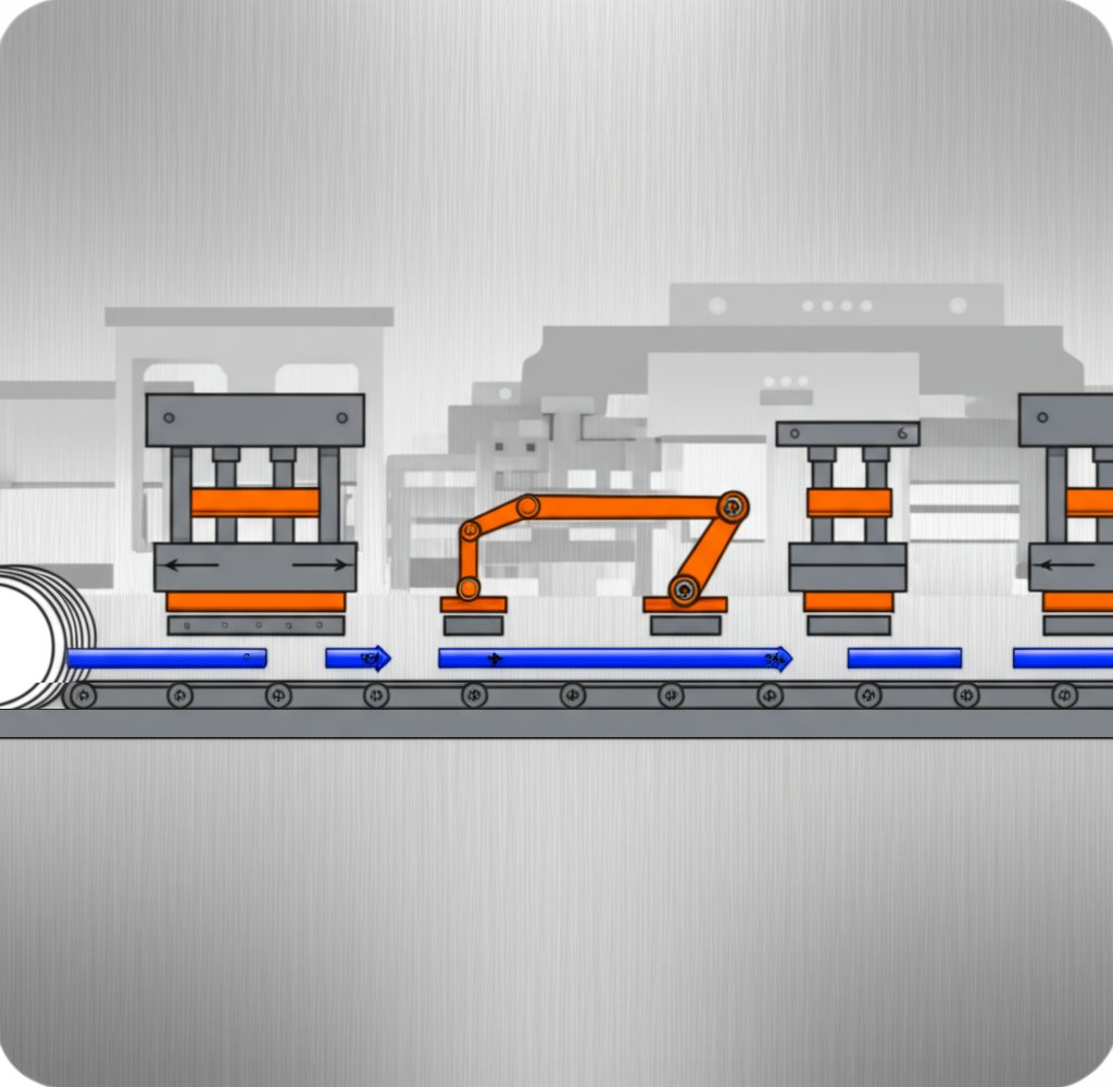 different die strategies and operation flows in the stamping process