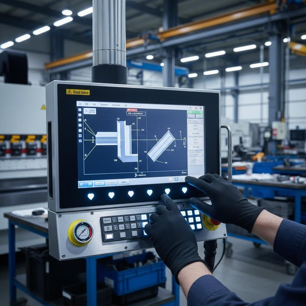 cnc press brake digital control system for precision bend programming