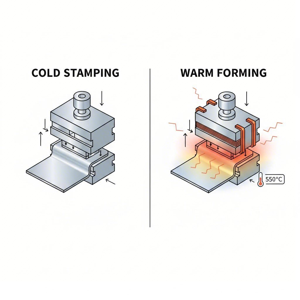 Comparison of cold versus warm aluminum forming techniques