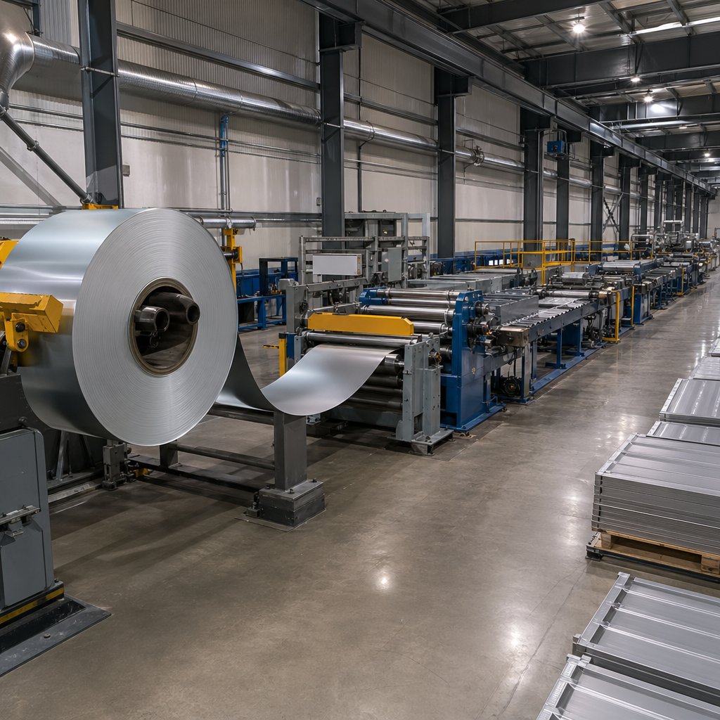 from rolled coil to formed sheet metal parts