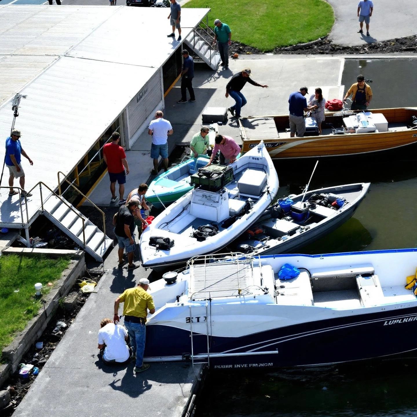 different sizes of aluminum boats ready for diverse boating adventures