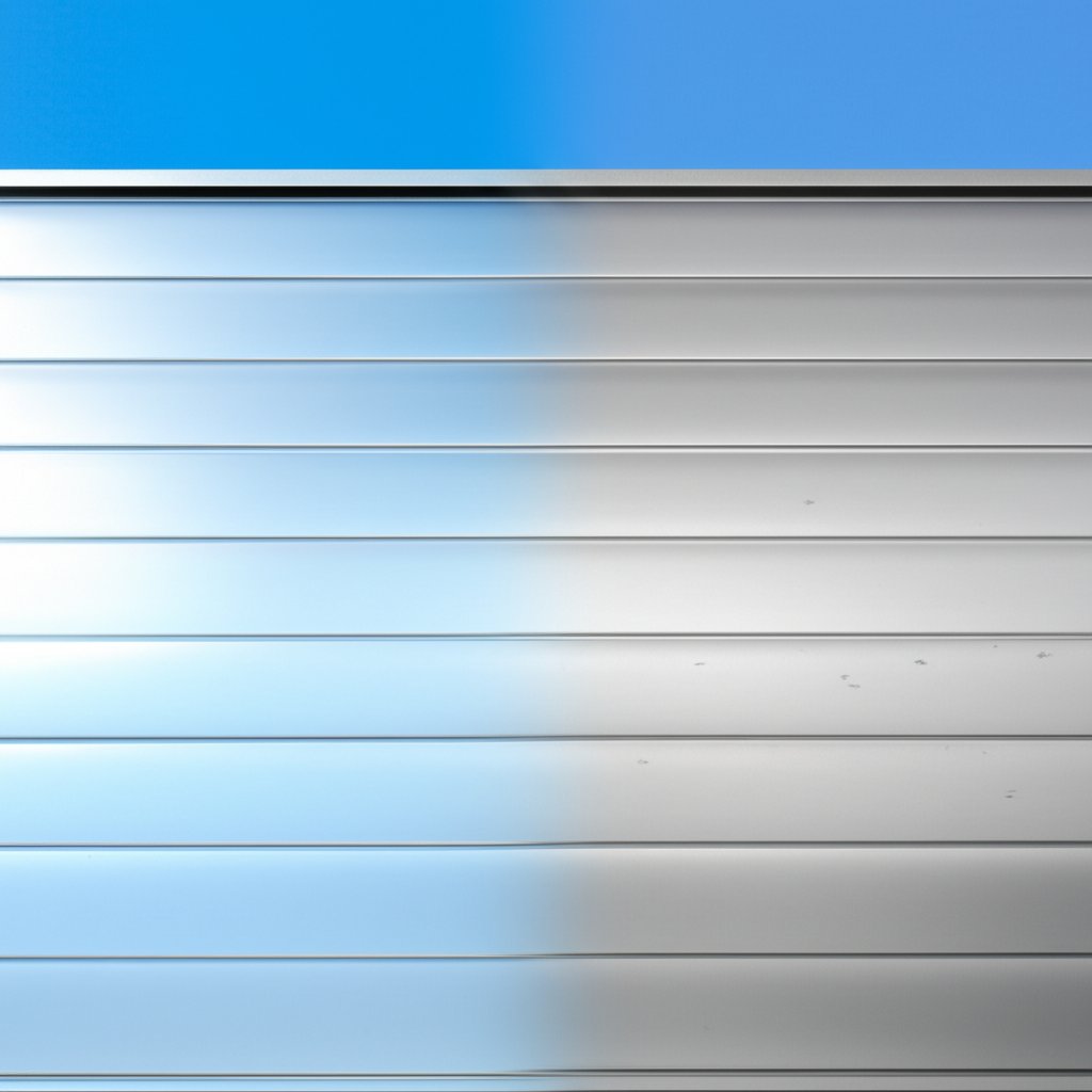 aluminum siding showing both its durable finish and common imperfections