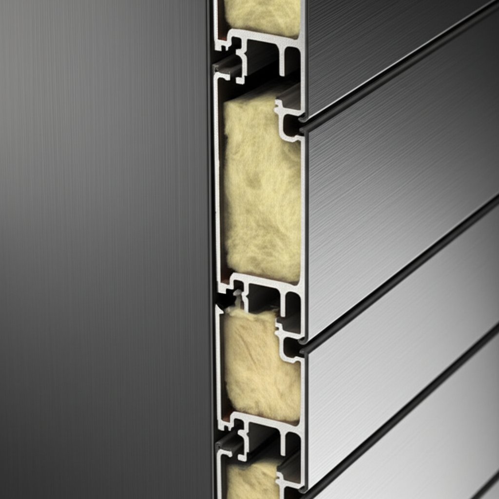 insulated aluminum siding panels illustrating thickness and energy efficiency