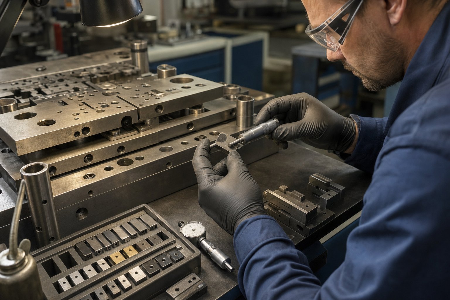 info-1-1 preventive maintenance inspection of a progressive stamping die with precision measurement of punch edge condition