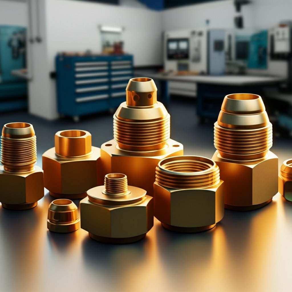 custom machined brass adapters and manifolds