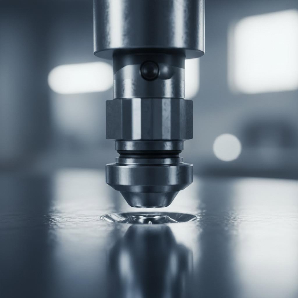 precision metal die stamp creating permanent impressions through controlled force application