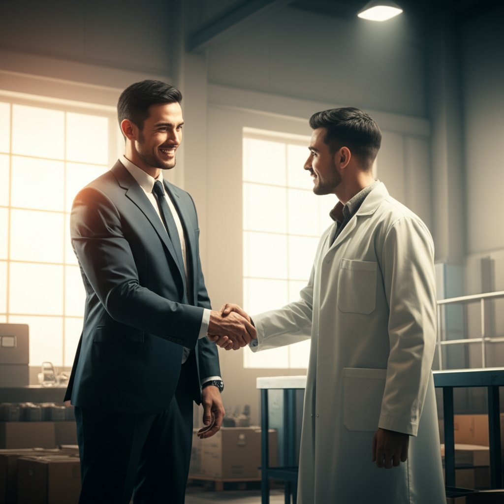 business owner partnering with a trusted china inspection company for supply chain success