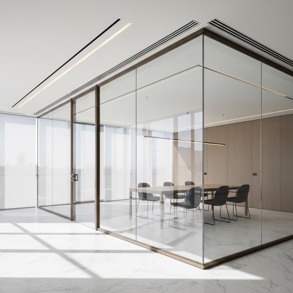 aluminum extrusion profiles framing glass panels in modern architectural applications