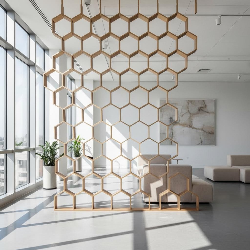 hexagonal aluminum extrusion profiles used in modern architectural design applications