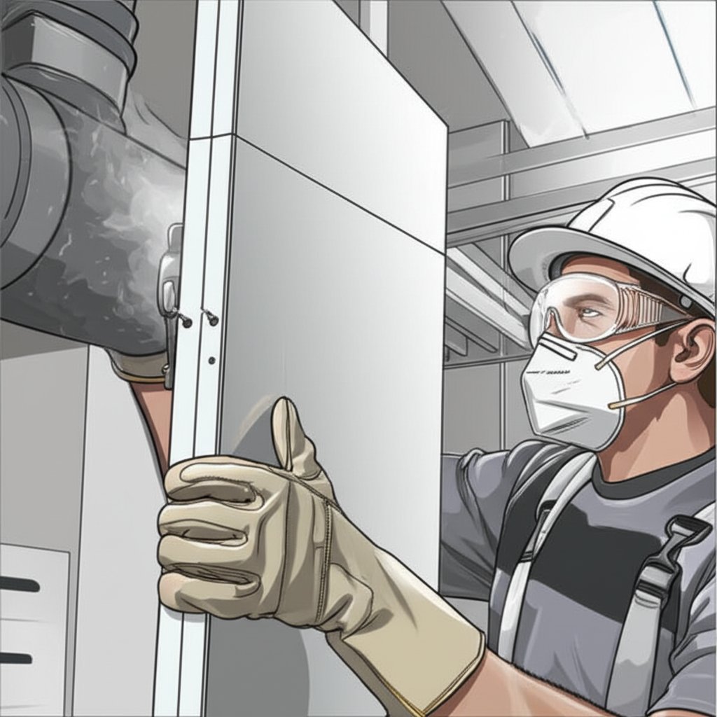 proper ppe and safe installation practices for handling rigid plastic sheets