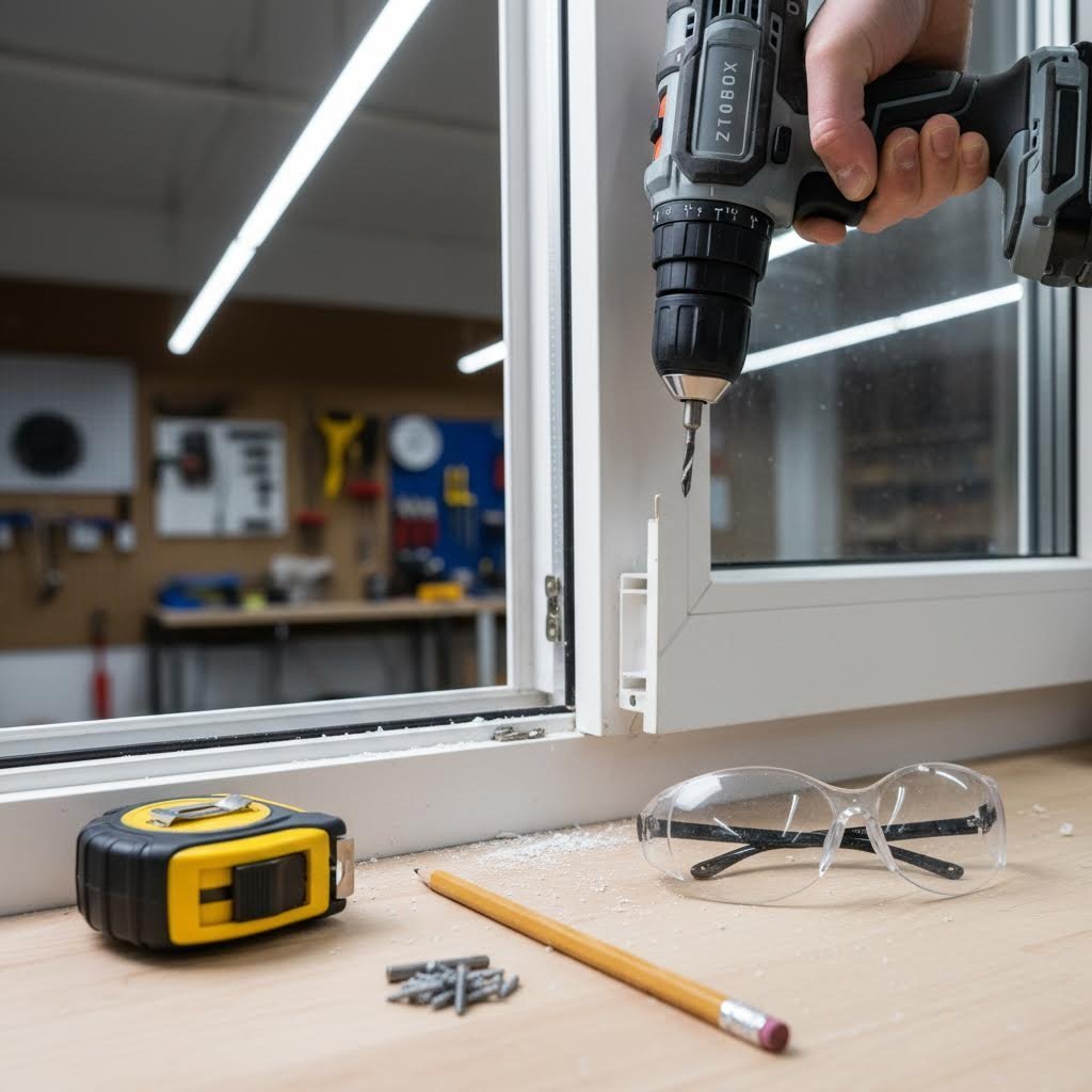 diy trickle vent installation requires basic tools including a drill measuring tape and safety glasses