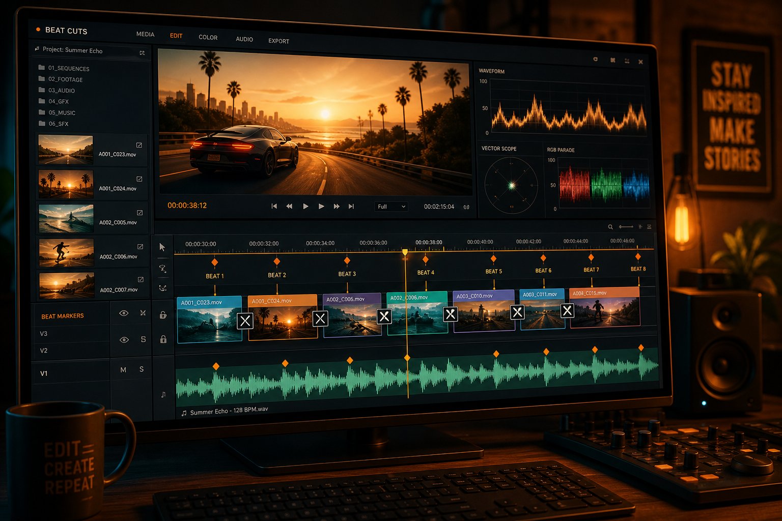 aligning visual transitions precisely to beat markers transforms raw ai output into a polished music video