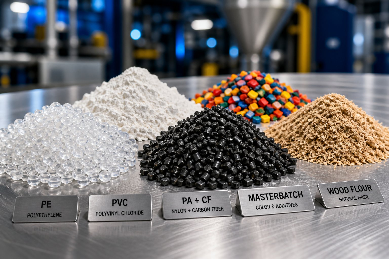 diverse polymer feedstocks including pellets powders and filled compounds that require different extruder architectures