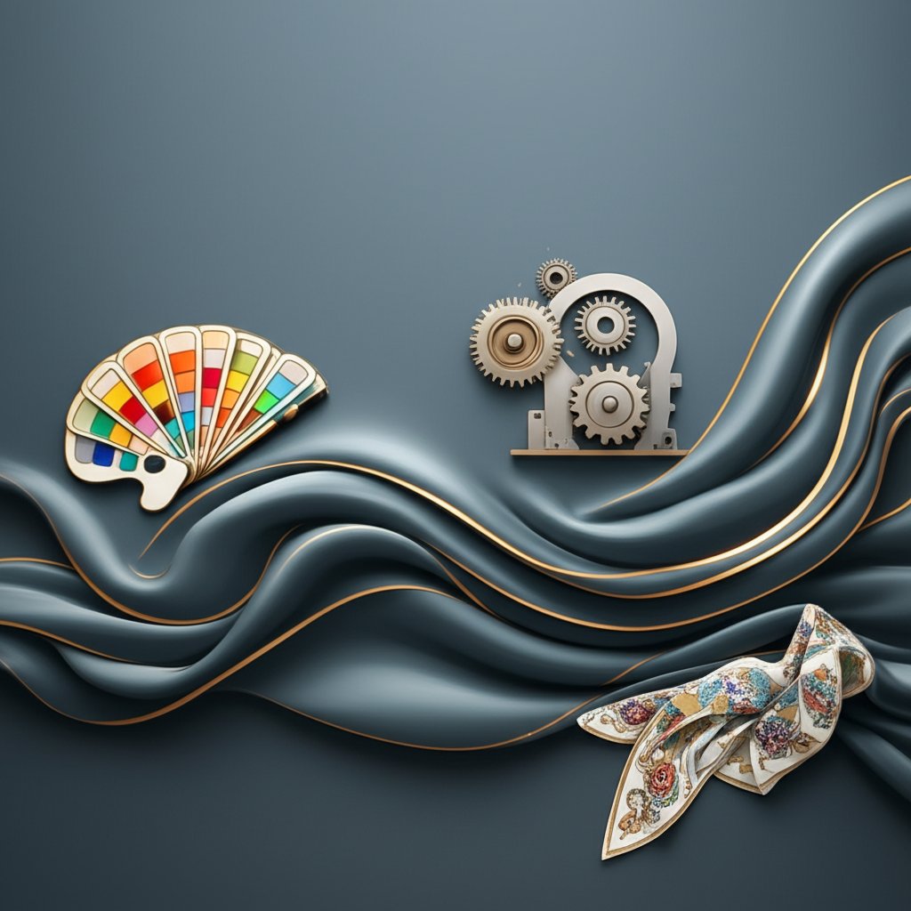 infographic illustrating the process of custom silk product creation from design to final product