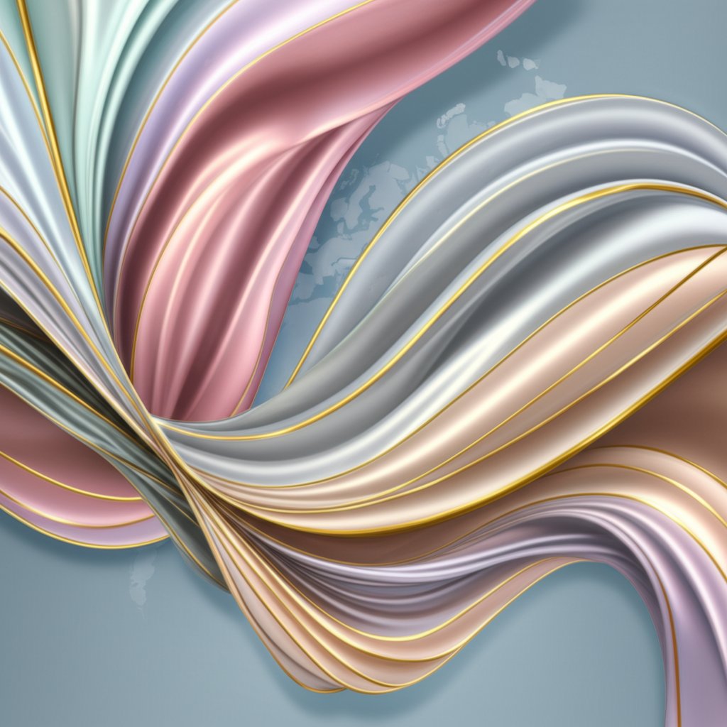 conceptual art of silk fabrics representing the global silk wholesale market