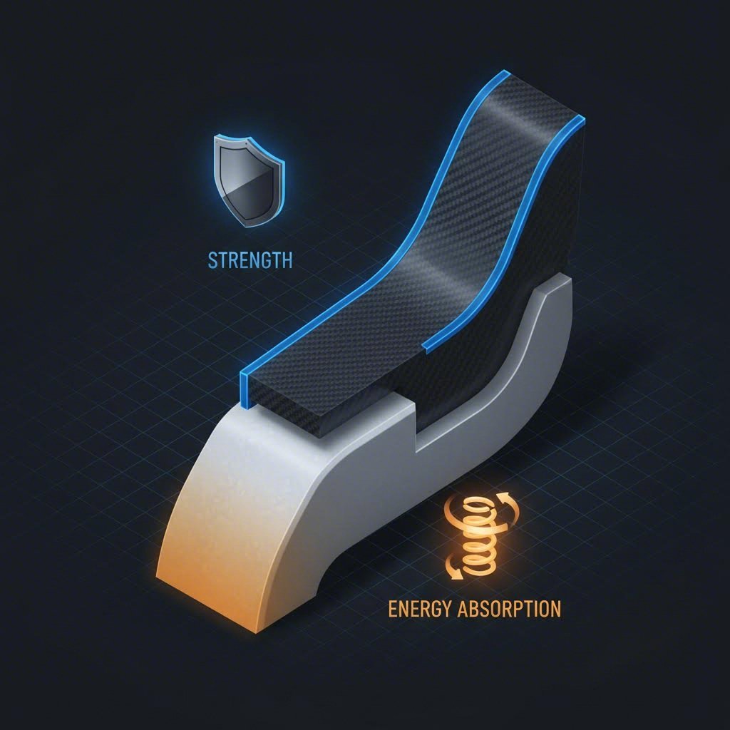 Tailored tempering allows a single PHS component to have both hard and soft zones