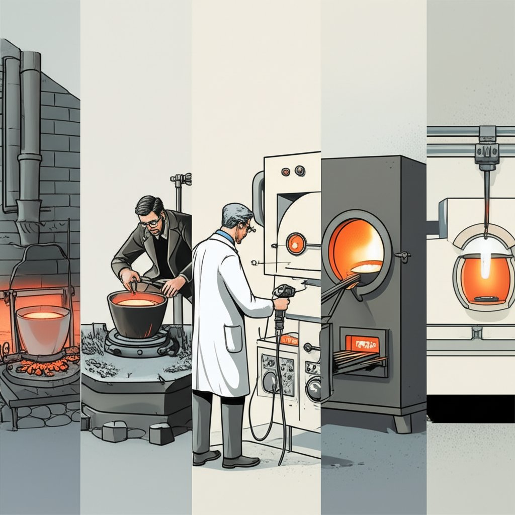 timeline of scientific methods used to measure aluminum's boiling point