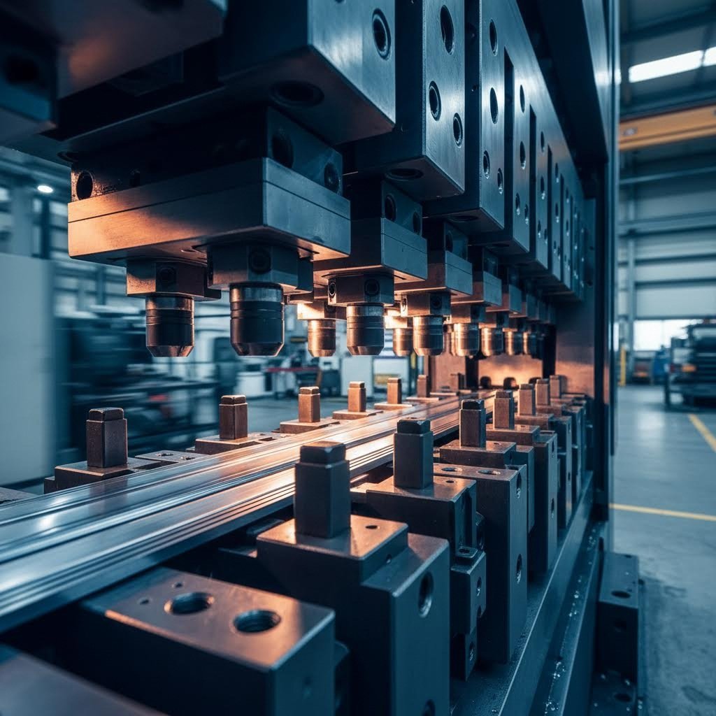 progressive die stamping transforms metal strips into precision automotive components through sequential operations