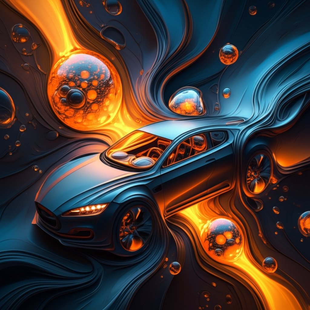 conceptual art of semi solid metal casting technology for modern automotive manufacturing