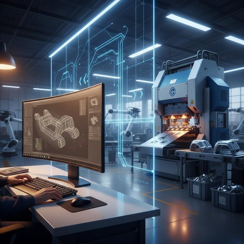 complete stamping workflow from digital design through production