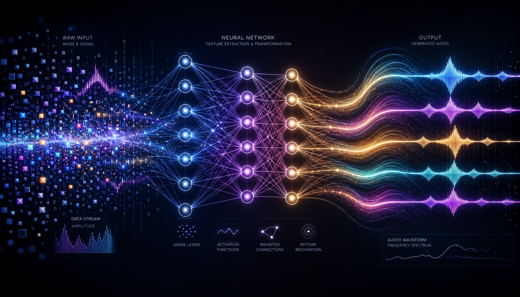modern ai music systems use deep learning neural networks to transform text prompts into complete audio