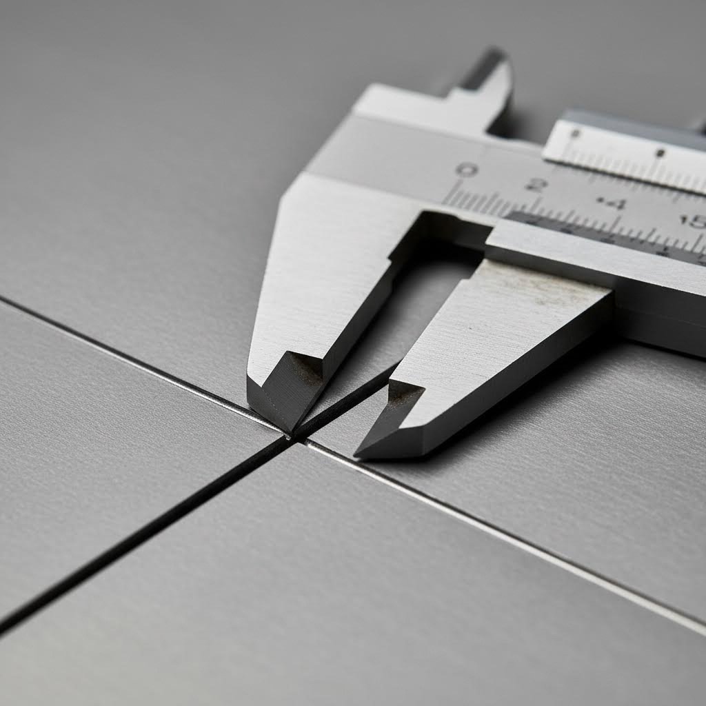 close up view of precision laser cut edge demonstrating smooth finish and tight tolerances