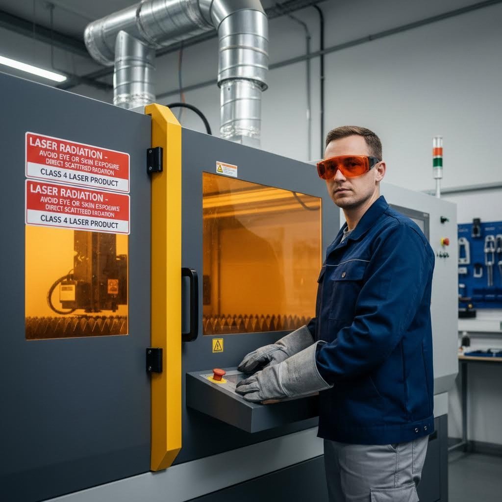 proper safety equipment and protocols for industrial laser cutting operations