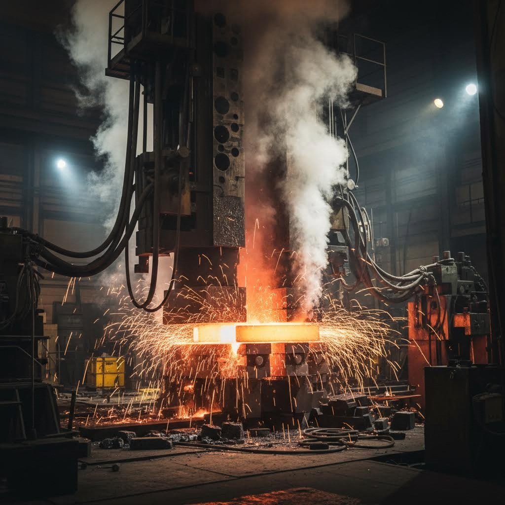 precision hot forging shapes metal grain structure for superior engine component strength