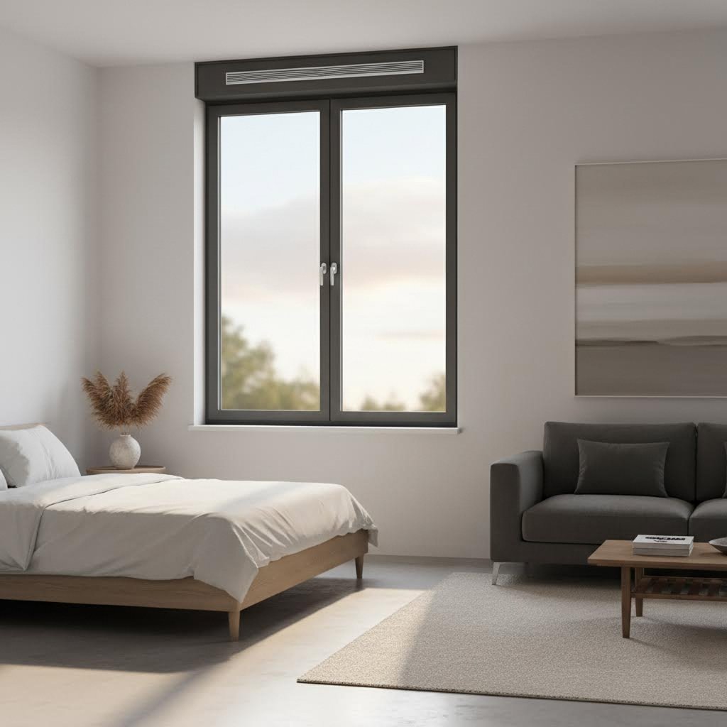 quality trickle vent seamlessly integrated into modern upvc window system