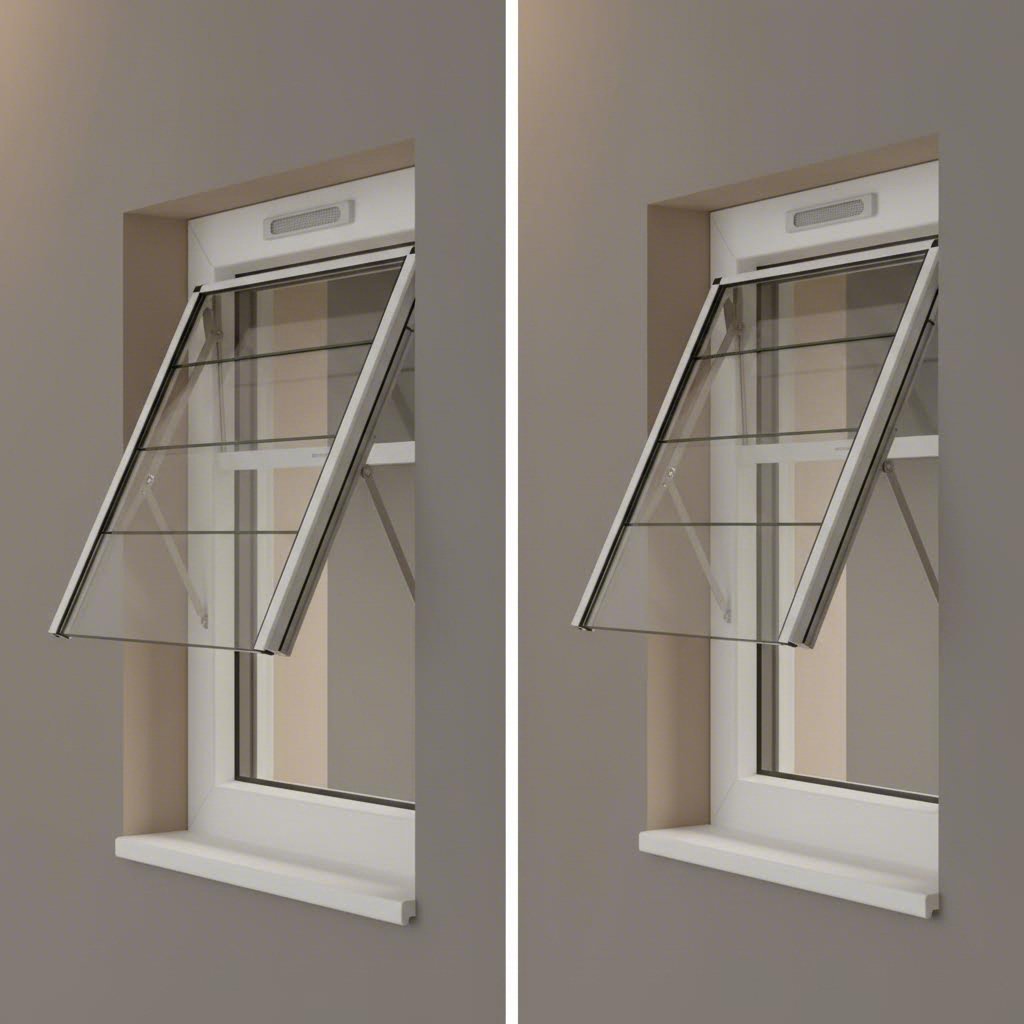 comparing trickle vents and awning windows for home ventilation needs