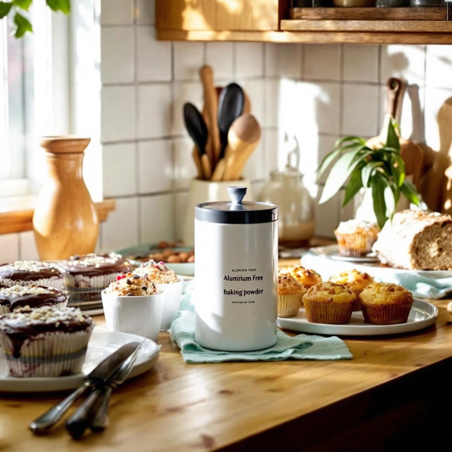 aluminum free baking powder as a clean essential ingredient for home baking